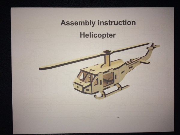 Wooden  Helicopter Kit