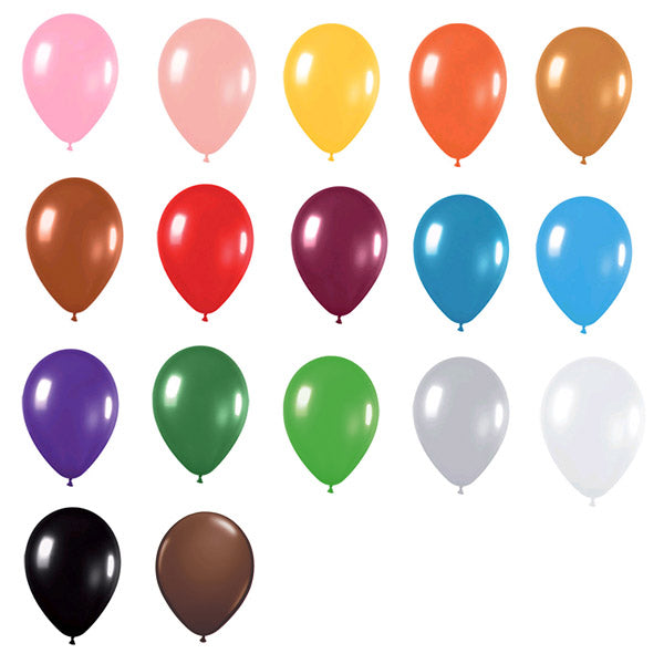 Standard 12 inch Balloons (Solid Color) - Titan Magic & Brain Busters Escape Rooms