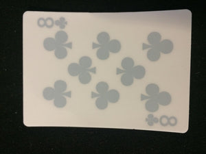 8 of Clubs Vinyl Sticker - Titan Magic & Brain Busters Escape Rooms