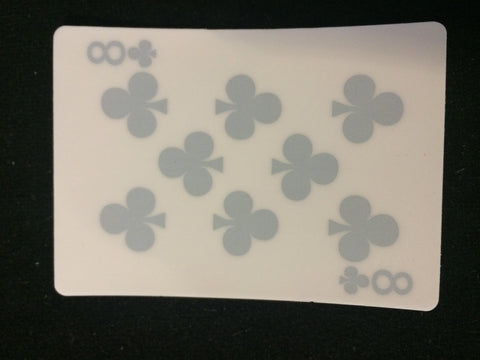 8 of Clubs Vinyl Sticker - Titan Magic & Brain Busters Escape Rooms