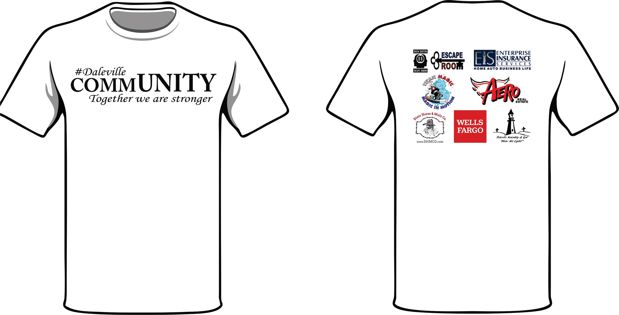 Daleville Community Shirt - Titan Magic & Brain Busters Escape Rooms