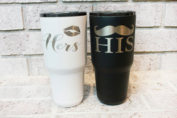Custom Laser Etched Coated Tumbler - Titan Magic & Brain Busters Escape Rooms
