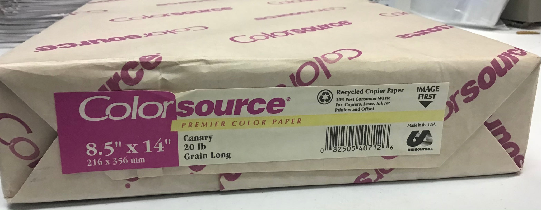 Colorsource Paper 8 1/2 x 14 Canary