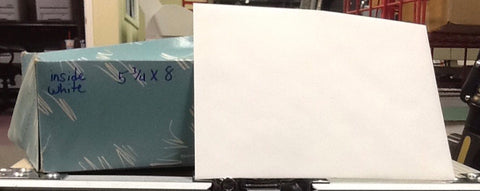 Inside 5 3/4” x 8” Regular Envelopes White