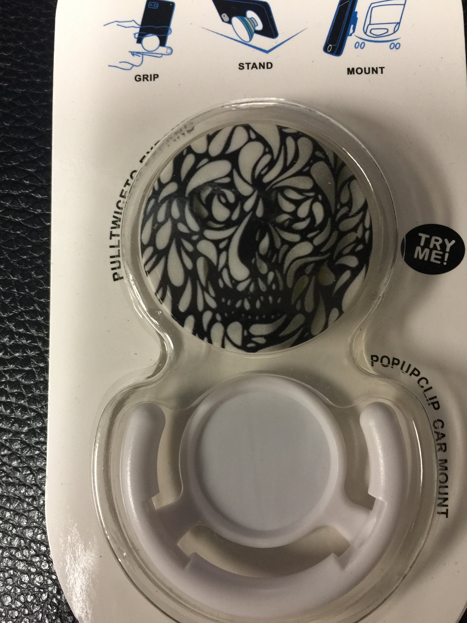 Expandable Grip - Smart iPhone Android Stand (Skull) - Titan Magic & Brain Busters Escape Rooms
