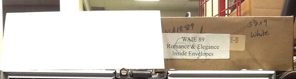 Inside 3 7/8” x 9” Invitation Envelopes White
