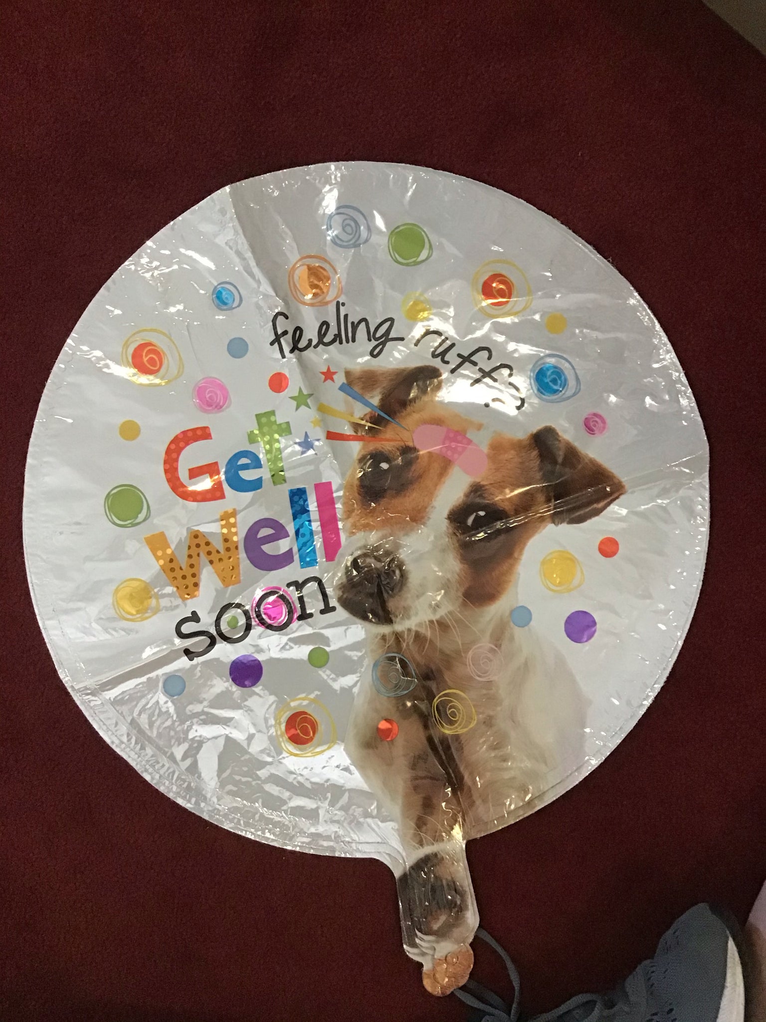 Get Well Soon Feeling Ruff Balloon