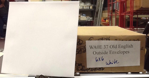 Outside 6” x 6” Invitation Envelopes White