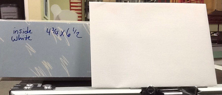 Inside 4 3/4” x 6 1/2” Regular Envelopes White