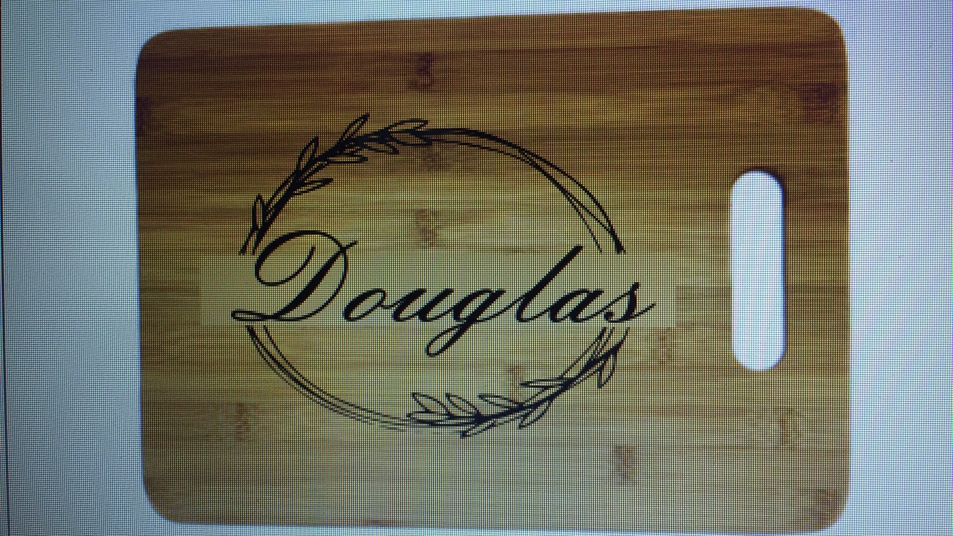 9x12 Custom Bamboo Cutting Board