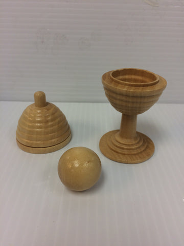 Wooden Ball and Vase - Titan Magic & Brain Busters Escape Rooms