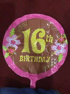 16th Birthday Balloon