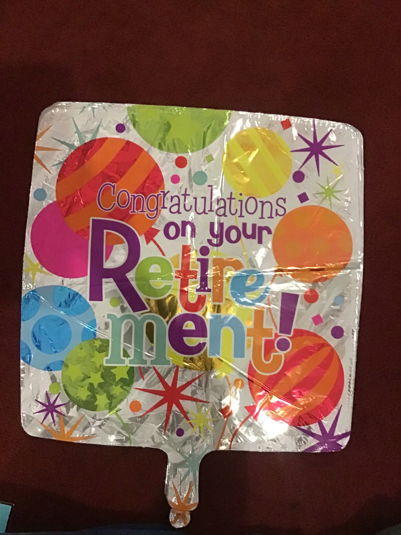 Congratulations On Your Retirement balloon