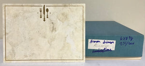 Brown Dinner Invitation Cards 6 x 8 1/2