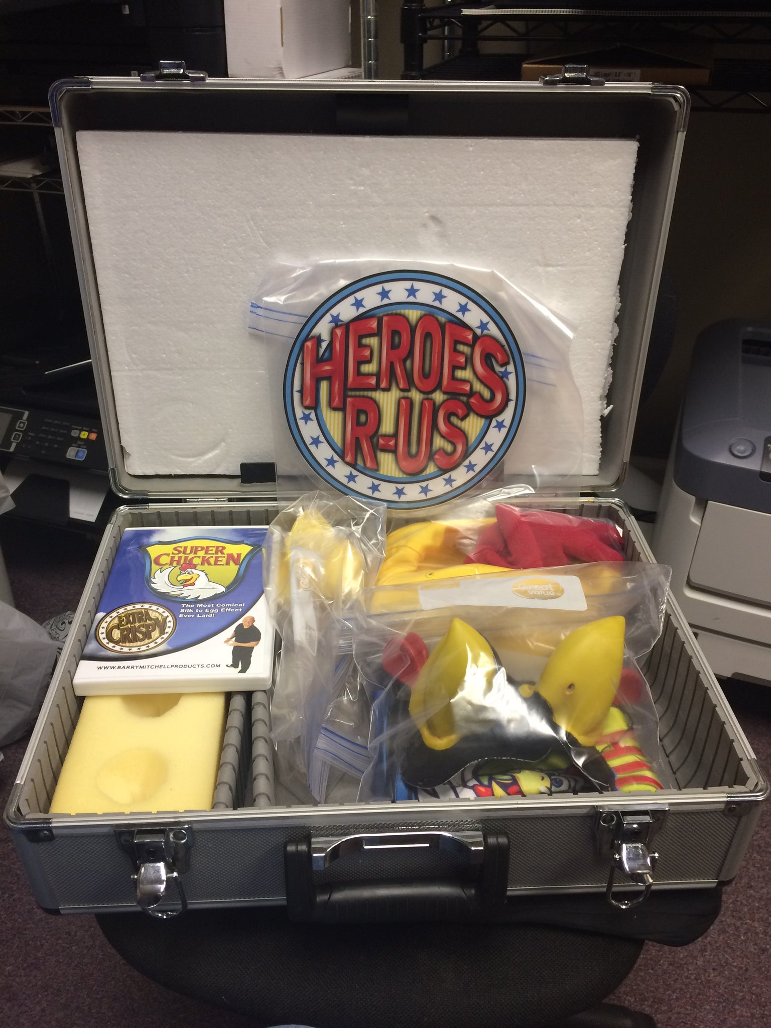 Super Chicken Extra Crispy with Carrying ATA Case by Barry Mitchell - Titan Magic & Brain Busters Escape Rooms