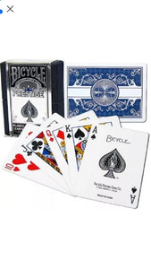 Red Bicycle Prestige Plastic Playing Cards - Titan Magic & Brain Busters Escape Rooms