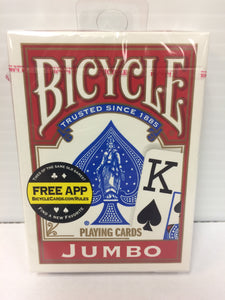 Bicycle Jumbo Deck (Red) - Titan Magic & Brain Busters Escape Rooms
