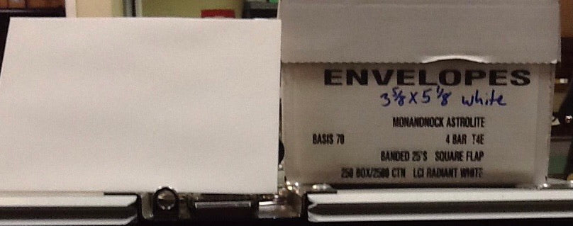 3 5/8” x 5 1/8” Regular Envelopes White