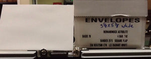 3 5/8” x 5 1/8” Regular Envelopes White