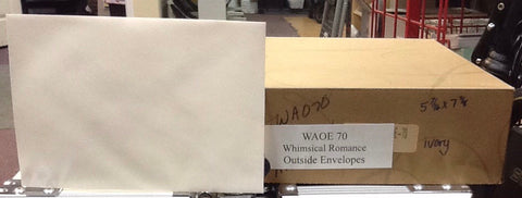 Outside 5 7/16” x 7 7/8” Invitation Envelopes Ivory