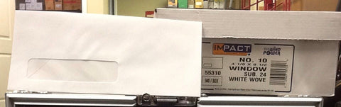 4 1/8” x 9 1/2” Window Envelopes White