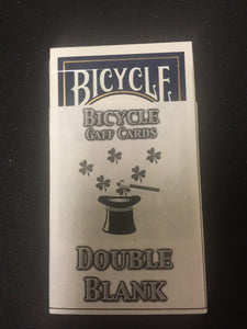 Double Blank Bicycle Cards gaff magic trick - Titan Magic & Brain Busters Escape Rooms