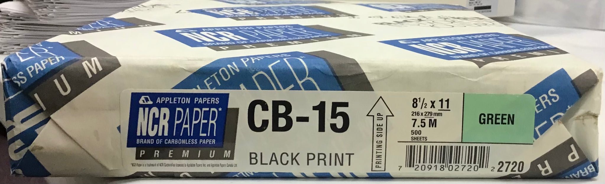 Appleton Papers NCR Carbonless 8 1/2 x 11 Green