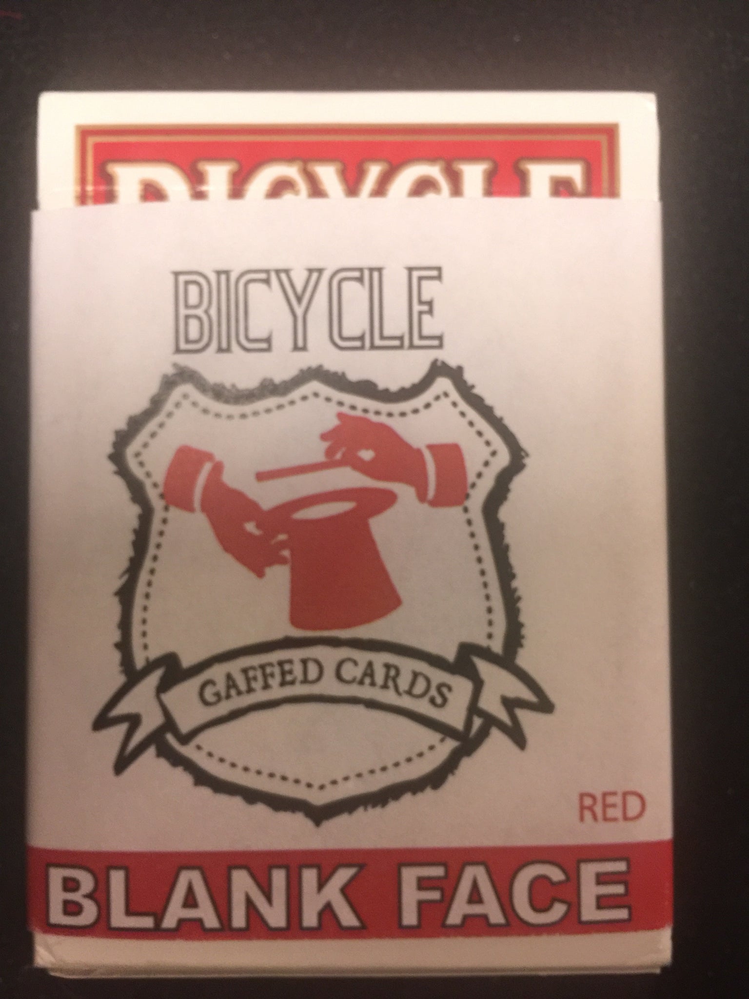 Bicycle Blank Face Red Balck - Titan Magic & Brain Busters Escape Rooms