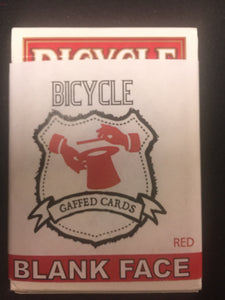 Bicycle Blank Face Red Balck - Titan Magic & Brain Busters Escape Rooms