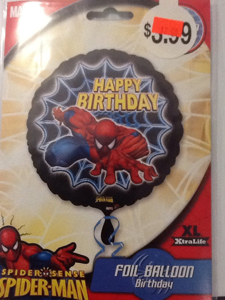Spider man happy birthday balloon - Titan Magic & Brain Busters Escape Rooms