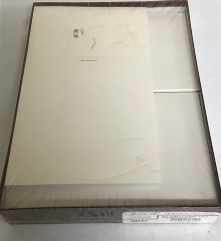 Artco Announcements 6 9/16 x 11 Invitations & Envelopes