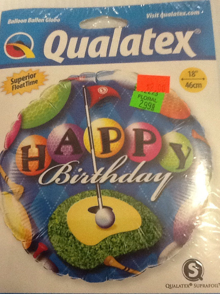 Happy birthday golf balloon - Titan Magic & Brain Busters Escape Rooms