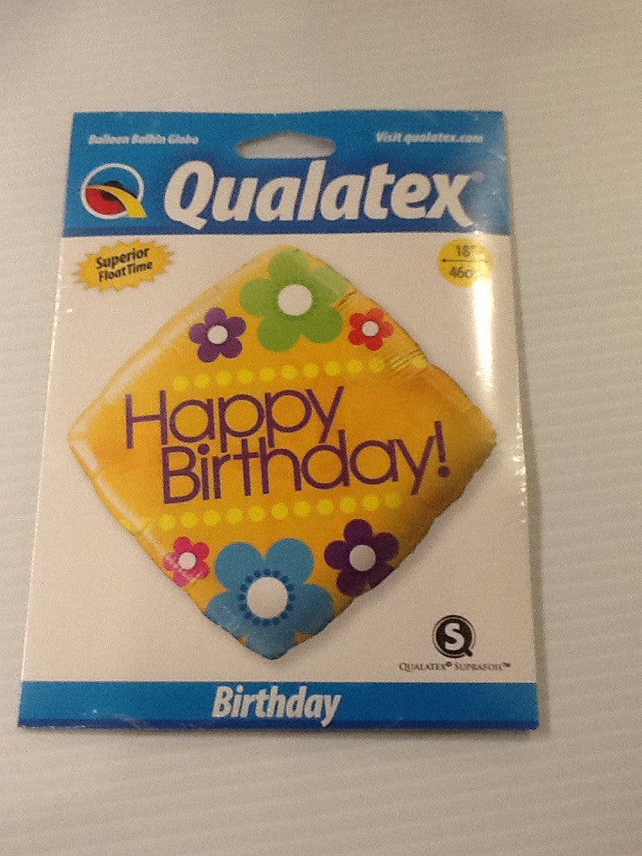 Happy birthday yellow diamond balloon - Titan Magic & Brain Busters Escape Rooms
