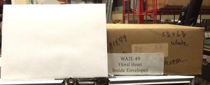 Inside 5 1/8” x 6 7/8” Invitation Envelopes White