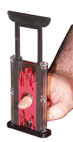Locking Finger Chopper guillotine bloody stunt - Titan Magic & Brain Busters Escape Rooms